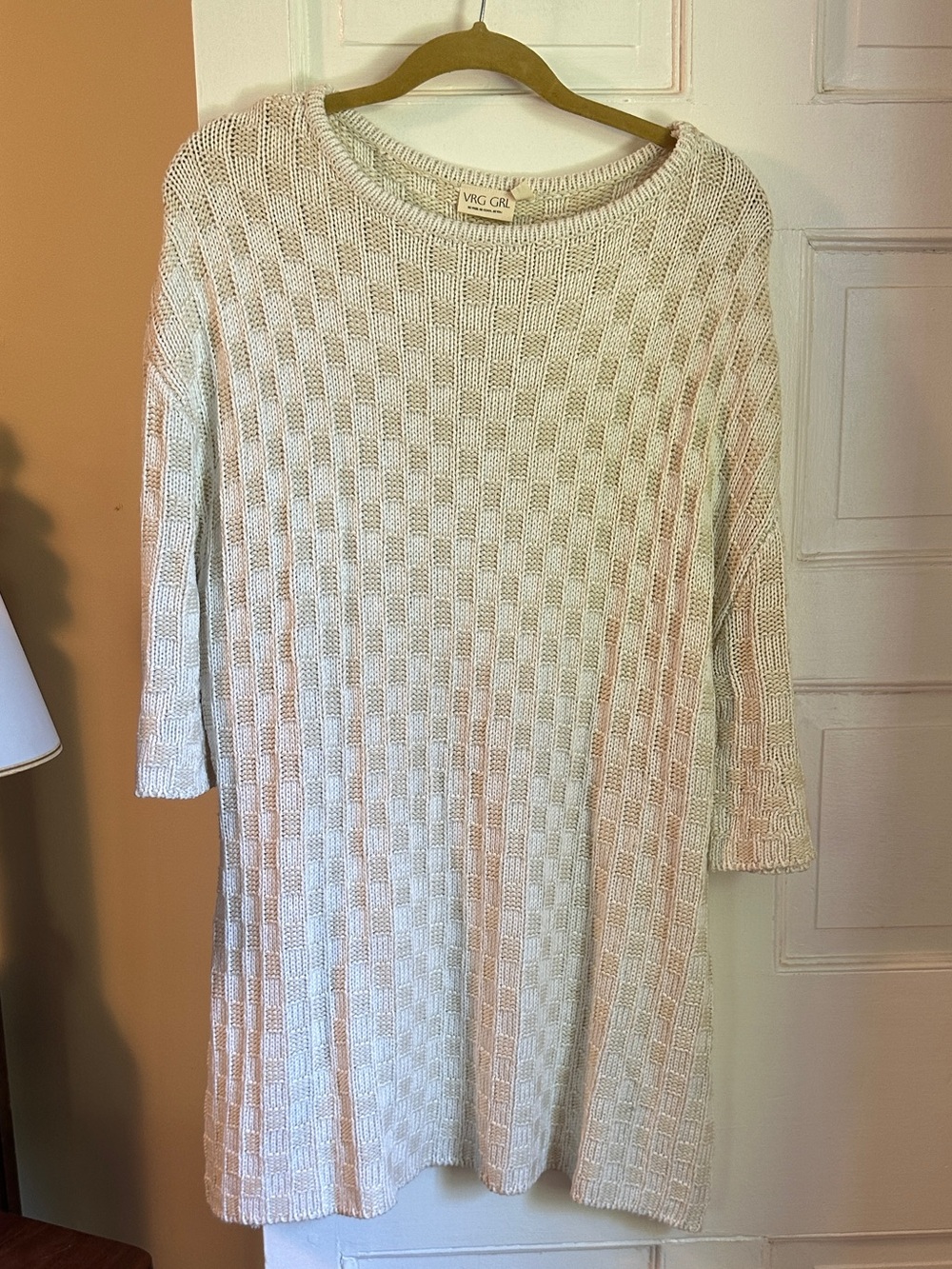 NIC+ZOE Cream Textured Knit Tunic